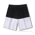 Shorts de treino casual de algodão de algodão masculino